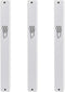 3-Pack - Classic Aluminum Mezuzah Case for Mezuzah Scroll (with Nail), Easy Peel and Stick, (Scroll Not Included) - Weather Proof - Door Mezuzah M...