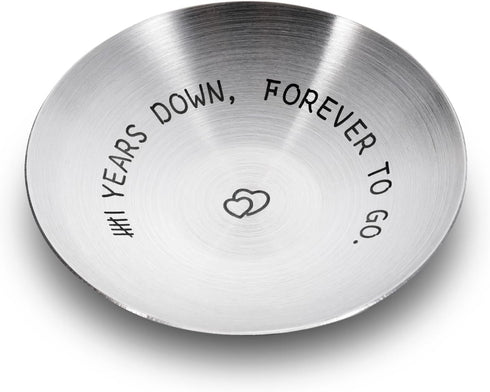 Iron 6th Anniversary for Him Her Women Men Jewelry Holder Dish 6 Year Wedding Anniversary for Wife Husband Couples Birthday Sweetest Gifts for Gir...