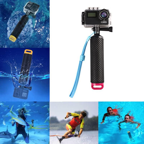 Floating Hand Grip Waterproof Handheld Selfie Stick Monopod Grip Handle Mount Compatible with GoPro Hero 10, 9, 8, 7, Hero Session, Fusion, Max, A...