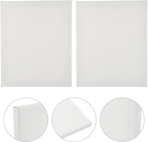 Desk Topper Desk Topper Stretched Canvas 2pcs Artist Canvas Panels Canvas Board for Painting Acrylic Paint Oil Paint Dry Wet Art Media 24X30cm Des...