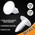 Taiyin 1" Vapor Barrier Christmas Tree Clips Plastic Nylon Rivet Clips White Furniture Assembly Shelves Retainer for Crawlspace Barrier Poly Liner...