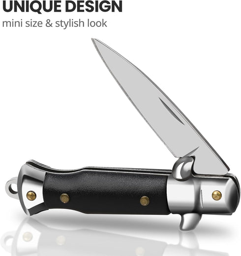 Small Pocket Knife, Cool Folding Knives Box Cutter, Mini EDC Knife with Unique Design, Little Tiny Knives for Every Day Carry, Small Gift for Wome...