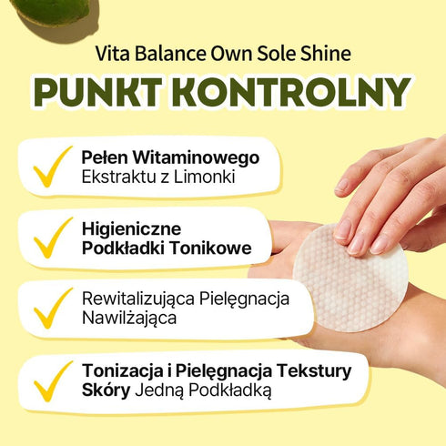 EUNYUL Vita Balance Own Sole Shine Toner Pad 70 Pads 6.43 fl. oz. Vitamin C Toner Pads Korean Skincare Vitamin Skincare...