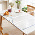 Transparent 14x24 in Small Office Desk Blotter Mat Clear Plastic Table Protector Cover Pad PVC Topper Surface Proection Mat Pad Anti Scratch Table...