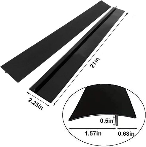 Kitchen Silicone Stove Gap Cover?2 Pack),25/21inch Kitchen Silicone Stove Counter Gap Cover Between Oven and Countertop Dishwasher, Easy Clean Hea...