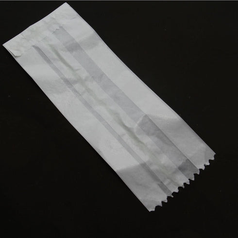 Non-Waxed Glassine Paper Bags (Pack Of 100) 9.8x5.5x3 Inch Gussetted White Food Grade Storage Pouches Oil & Grease Resistant...