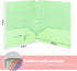 3 Ring Folders with Pockets, 5 Pcs Pastel File Folders with Business Card Holder, Letter Size Plastic Folders Aesthetic Binder Folders for Documen...