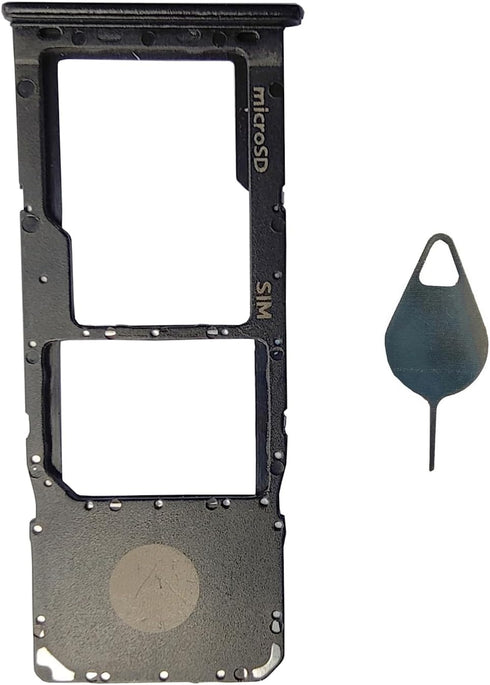 Galaxy A20 A30 A50 Single Sim Card Tray Holder (Plastic, Black)...