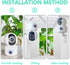 Security Camera, 1080p high-Definition Indoor Camera, 360 °Home Safety pet Camera, with Motion Tracking, Mobile Application, Two-Way Audio, Infrar...