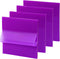 4 Pack Transparent Sticky Notes 7.6x7.6CM Self-Stick Book Tabs 200 Sheets Waterproof PET Post Memo Label Markers Sticky Notes Pad (Purple)...