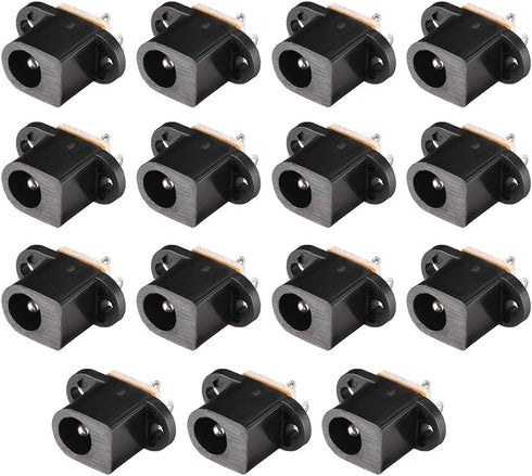 uxcell DC-017 5.5mmx2.0mm DC Power Jack Socket 3 Pin Female Panel Mount Connector 15pcs...