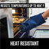 Gorilla Grip Heat and Slip Resistant Silicone Oven Mitts Set, Soft Cotton Lining, Waterproof, BPA-Free, Long Flexible Thick Gloves for Cooking, BB...