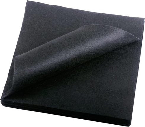 YYCRAFT Squares Soft Felt Sheets 12 X 12 Inch Felt Fabric Squares Patchwork Sewing DIY Craft 1.6mm Thick - 24 Pcs,Black...