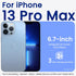 ORNARTO Compatible with iPhone 13 Pro Max Case 6.7", Slim Liquid Silicone 3 Layers Full Covered Soft Gel Rubber Case Cover 6.7 inch-Blue...