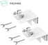 2Pack Gutter Mount Compatible with Arlo Essential Solar Panel, Arlo Pro/Arlo Pro2/Arlo Ultra/Pro3 Solar Panel, Perfect Angle to Get Adequate Sunli...