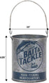Lakeside Bait and Tackle Metal Bucket - Decorative Fishing Pail for Pencils, TV Remotes or Tools...