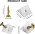 Drawer Reinforcement Repair Kit for Furniture Sagging Drawer, Fixing Repair Wedges, Brackets Plastic Angle Code Bracket Fastener(50PCS)...