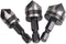 Rocaris 3 Piece 1/4" Hex 12/16/19mm Countersink Bore Set for Wood Metal Quick Change Bit...