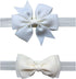 2pc/Set Baby Girls Grosgrain Ribbon Hairband Set Ribbon Bows Hair Tie Headband JB10...