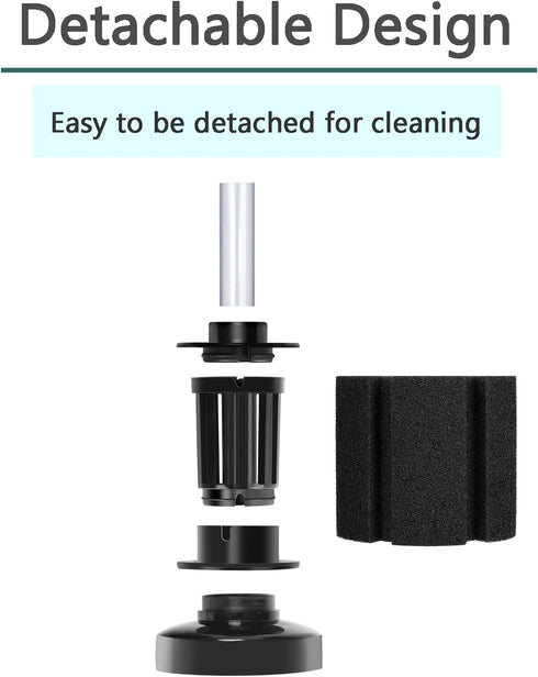 AQUANEAT Aquarium Sponge Filter Breeding Fry Betta Shrimp Nano Fish Tank 4pcs (Small up to 10Gal)...