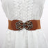 Skinny Belts for Women ,rose flower Belts Fashion Dress Belts Stretch Women Waist Belts Plus Size Elastic Waist Band for Dresses., Black, 66x6cm...