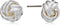 Napier "Classics" Silver-Tone Knot Stud Earrings...
