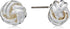 Napier "Classics" Silver-Tone Knot Stud Earrings...
