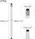 MECCANIXITY 3pcs Stylus Pens for Touch Screens Dual Rubber Tips Capacitive Stylus Universal Tablet Pen Sensitivity Precision, White...