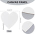 NBEADS 12 Pcs Heart Painting Canvas Panels, 5.9inch Blank Canvas Drawing Boards for Oil & Acrylic Painting Students Artist Hobby Painters and Begi...