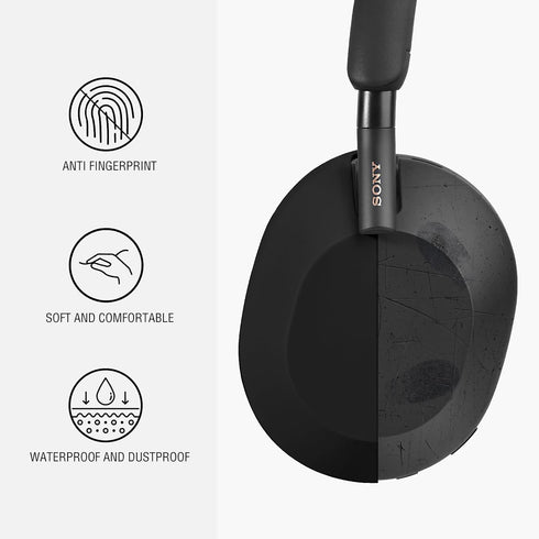 Silicone Case for Sony WH-1000XM5, QINGQING Sony xm5 Wireless Headphones Protective case Cover, Black...