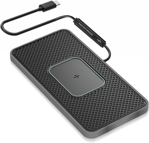 Wireless Charger,Wireless car Charger Charging pad 15W Fast Wireless Phone Charger Non Slip Charger pad Cell Phone Cordless Charger Charging mat g...