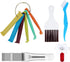 Shkalacar 5 Pieces Air Conditioner Fin Cleaner Set, Air Conditioner Condenser Fin Comb Ac Coil Cleaner Air Refrigerator Fin Cleaner Evaporator Rad...