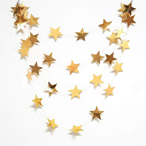 Decor365 Gold Moon Star Garland Ramadan Decorations Hanging Twinkle Little Star Two The Moon Birthday Party Decoration Graduation Decor Starry New...