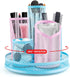 Rotating Pen Holder, Spinning Pencil Holder Desk Organizers, 5 Removable Tube Mesh Pen Pot Storage Caddy Stationery Sorter for Office School Suppl...