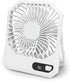 Desk Fan Battery Rechargable Fan, Ultra Quiet Small Portable Fan, 2600mAh 180°Foldable Portable Personal Fan 3 Speeds Adjustable Fan with USB and ...