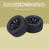 RC Truck Tires, Car Toy Wheels Road Holding, 2pcs/Set Rubber Tyre Tires & Plastic Hubs Wheel for 1:12 RC Car Racing Car Truck Replacement...