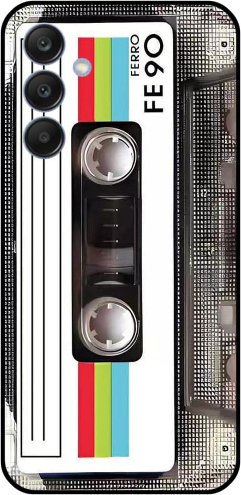 for Samsung Galaxy A15 5G Case, Soft TPU Phone Case Music Classic Cassette Tape Retro 80’s Type Case for Girls Women Men Kids, Slim Shockproof Pro...