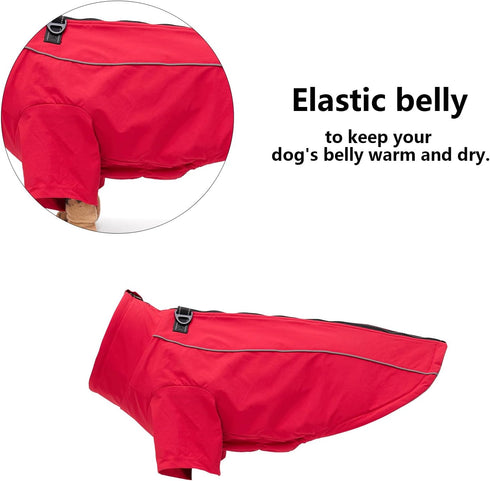 Geyecete Dog clothes Zipper Up Winter Small Dog Sweater Winter Warm Jacket Cold with Dual D Ring Weather Jacket Clothing Windproof Cold Weather Pe...