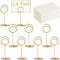 24 Pcs Premium Mini Table Number Holders and 24 Pcs Place Cards with Gold Foil Border, Place Card Holder, Table Sign Stand, Photo Picture holders ...