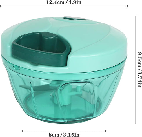 Cambom Manual Food Chopper Vegetable Cutter, Hand String Vegetable Chopper Onions Cutter for Vegetable Fruits Nuts BPA Free Food Safe Material, 55...