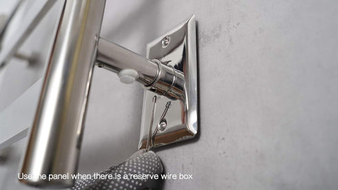 HEATGENE 2401 Wall Plates Mirror Polish - Compatible with HEATGENE Towel Warmers(Model: HG-R64135, HG-R64136, HG-R64137 Series, and HG-R6441 Serie...