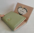 Women Wallet Small Leather Cute Dinosaur Cat Rabbit Trifold Girls Credit Card Case Holder Organizer with ID Window (Green Frog)...