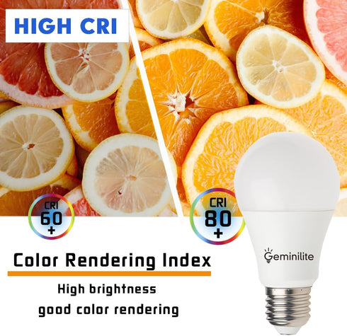A19 LED Light Bulbs 100 Watt Equivalent, E26 LED Daylight White 5000K 13W Super Bright 1265 Lumen E26 Standard Medium Base Non-Dimmable, Bright Li...