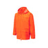 Portwest US440 Men's Waterproof Rain Jacket - Lightweight Durable Hooded Weather Protection Safety Jacket Orange, Small...