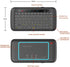 Mini Wireless Keyboard,H20 Mini Keyboard with Touchpad,Backlit Small Wireless Keyboard,Full Size Touchpad,Handheld IR Remote Keyboard for Android ...