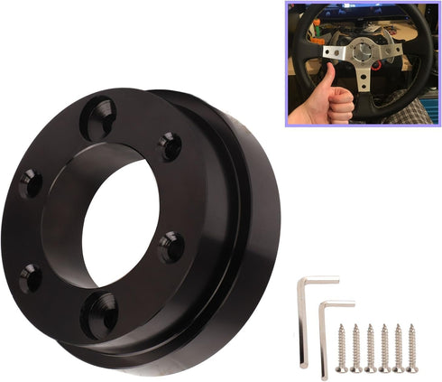 G920 Wheel Adapter, Steering Wheel Adapter Plate for Logitech G25, G27, G29, G920 70mm PCD, Compatible with 13/14 Inch Steering Wheel...