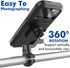 Black Waterproof Bike Protects Phone Mount Case Holder Handlebar, Phone Fits Perfectly Boxs Strong Sturdy Well-Built Mountain Frame Touch-Screen S...