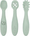 Dreambaby Scoop Mash and Twist Silicone Baby Spoon Set - 3 Stage Toddler Utensils for Baby Led Weaning - Soft Chew Training Spoons...