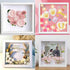 8x8 Shadow Box Frame Display Case with Letter Stickers, 3D Picture Frame, Display Case Box for Memorabilia, Baby Items, Wedding Memories, Crafts, ...