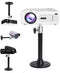 2-Be-Best Mini Projector Mount Projector Ceiling Mount Black 7.9 in / 20 cm 360° Adjustable Projectors Wall Mounts Hanger Holder for LED LCD Video...